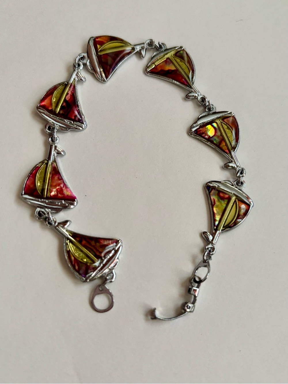 Rare Ammolite  Stone  Bracelet - 7 inches. Read description. - Picture 4 of 4